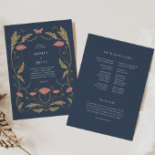 Programme de mariage Art Nouveau vintage