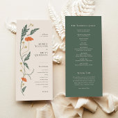 Programme de mariage Art Nouveau vintage