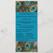 Programme de mariage artistique Peacock (Devant)