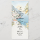 Programme de mariage au citron de la Côte d'Amalfi (Devant)