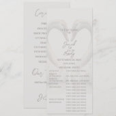 Programme de mariage au cygne | Complet (Devant / Derrière)