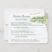 Programme de mariage au lac (Devant)