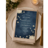 Programme de mariage automnal citrouille bleu mari