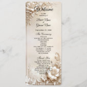 Programme de mariage aux fleurs d'ivoire (Devant)