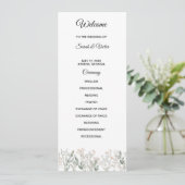 Programme de mariage aux fleurs sauvages de la for (Debout devant)