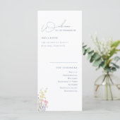 Programme de mariage aux fleurs sauvages Élégant B (Debout devant)