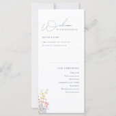 Programme de mariage aux fleurs sauvages Élégant B (Devant)