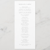 Programme de mariage aux fleurs sauvages pastel bo (Dos)