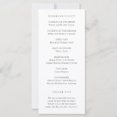 Programme de mariage aux fleurs sauvages violettes (Dos)