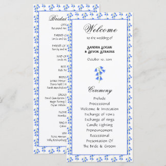 Programme de mariage aux jacinthes des bois