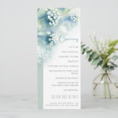 Programme de mariage aux petites fleurs blanches (Debout devant)