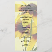 Programme de mariage aux Susans aux yeux noirs bru (Dos)