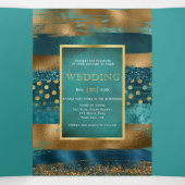 Programme de mariage avec des traits de pinceau sa (Intérieur au milieu)