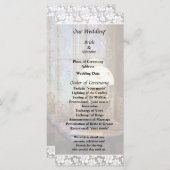 Programme De Mariage Avec Lampe À Ouragan (Devant / Derrière)