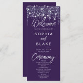 Programme de mariage avec lumière à pendaison viol (Devant / Derrière)