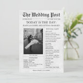 Programme de Mariage avec Photographie de Journal  (Debout devant)