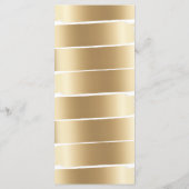 Programme de mariage avec pinceau blanc et or (Dos)