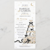 Programme de mariage avec tour de champagne à ruba (Devant)
