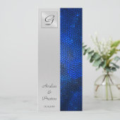 Programme de mariage avec vitrail saphir (Debout devant)