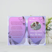 Programme de mariage (Bifold Design) (Debout devant)