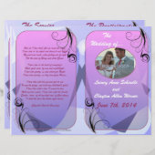 Programme de mariage (Bifold Design) (Devant / Derrière)