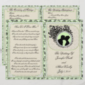 Programme de mariage (Bifold Design) (Devant / Derrière)