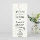 Programme de mariage blanc croissant de lune céles (Debout devant)