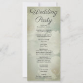 Programme de mariage blanc floral et vert de l'arm (Dos)