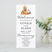 Programme de mariage blanc pour les Citrouilles or (Debout devant)