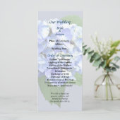 Programme de mariage bleu et violet (Debout devant)