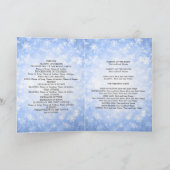 Programme de mariage bleu hiver merveilleux scinti (Intérieur)