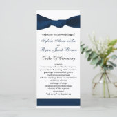 programme de mariage bleu marine (Debout devant)