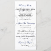 Programme de mariage "bleu marine" (Dos)