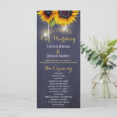 Programme de mariage bleu marine des tournesols ru (Debout devant)