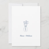 Programme de Mariage Bleu Poussiéreux pour l'Ordre (Dos)