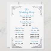 Programme de mariage Blue Bird of Happiness (Dos)