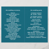 Programme de mariage Blue Sea Beach (Dos)