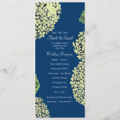 Programme de mariage Blueberry Hydrangea (Dos)