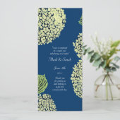 Programme de mariage Blueberry Hydrangea (Debout devant)
