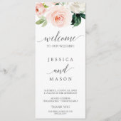 Programme de mariage Blushing Blooms (Devant)