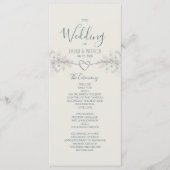 Programme de mariage Boho Wildflower (Devant)