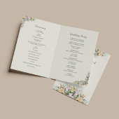 Programme de mariage botanique