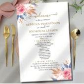 Programme de mariage botanique si élégant