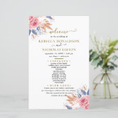 Programme de mariage botanique si élégant (Debout devant)