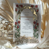 Programme de mariage Bougainvillea Bourgogne Or