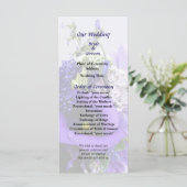 Programme de mariage Bouquet aux teintes de pourpr (Debout devant)