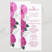 Programme de mariage Bouquet Floral Romantique (Devant / Derrière)