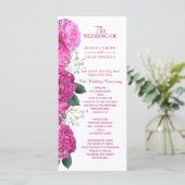 Programme de mariage Bouquet Floral Romantique (Debout devant)