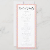 Programme de mariage Brown, jaune et blanc (Dos)