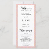 Programme de mariage Brown, jaune et blanc (Devant)